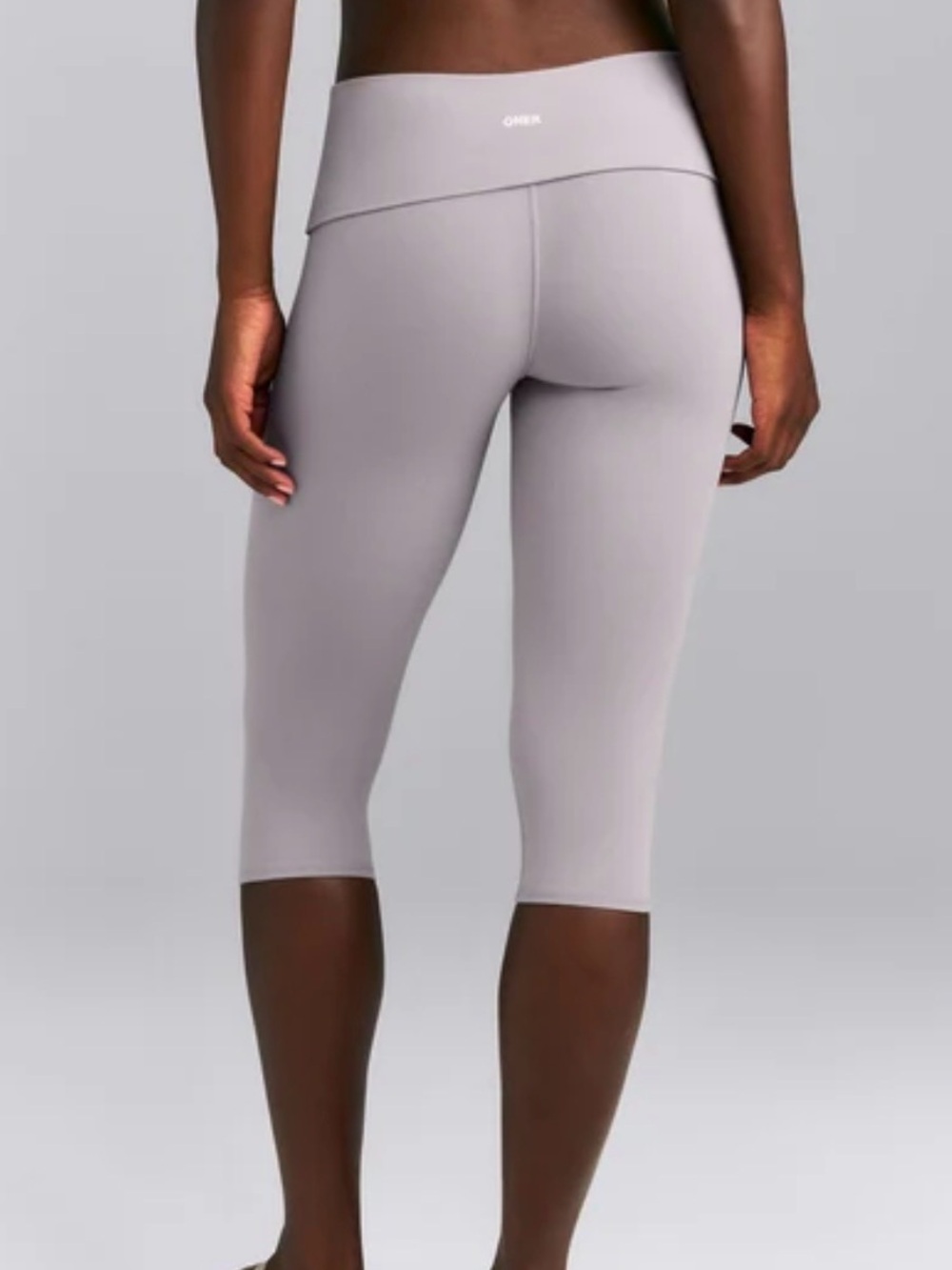 Oner active zinc gray fold over capris